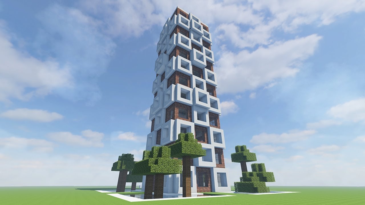 Minecraft : How to build Skyscraper #9