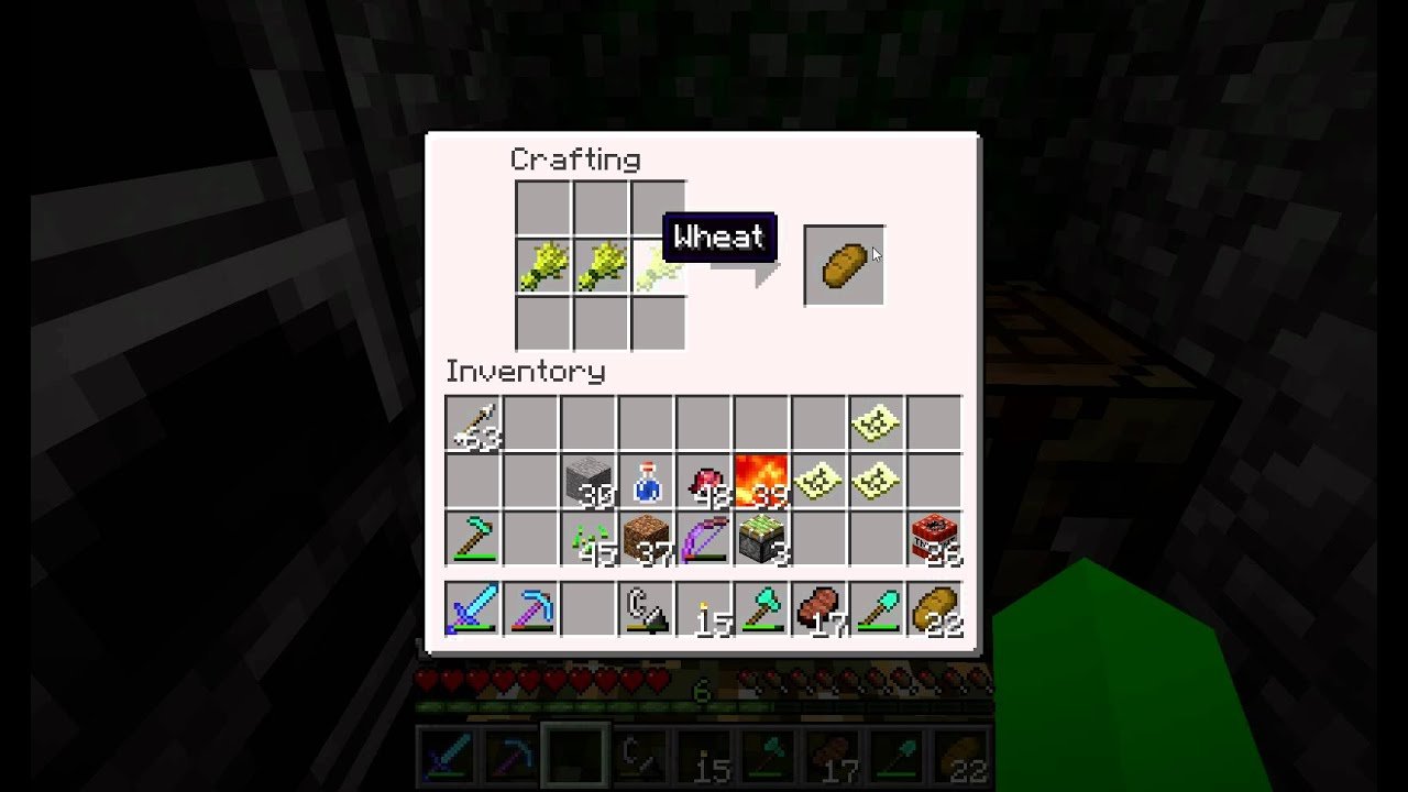 Minecraft: How to craft bread