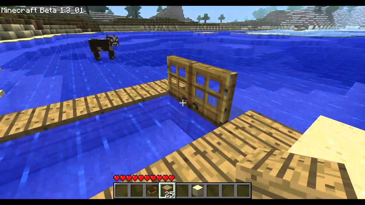 Minecraft how to make a dock in minecraft and not break ...
