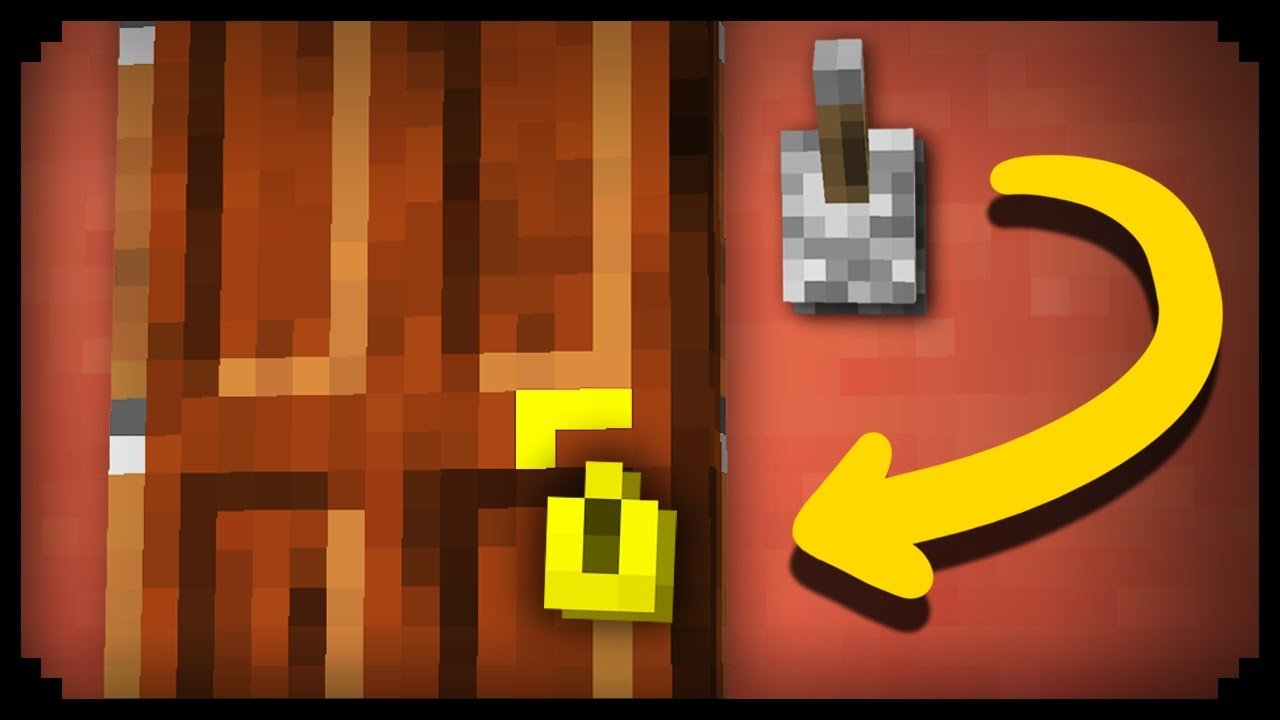 Minecraft: How to make a Working Door Lock