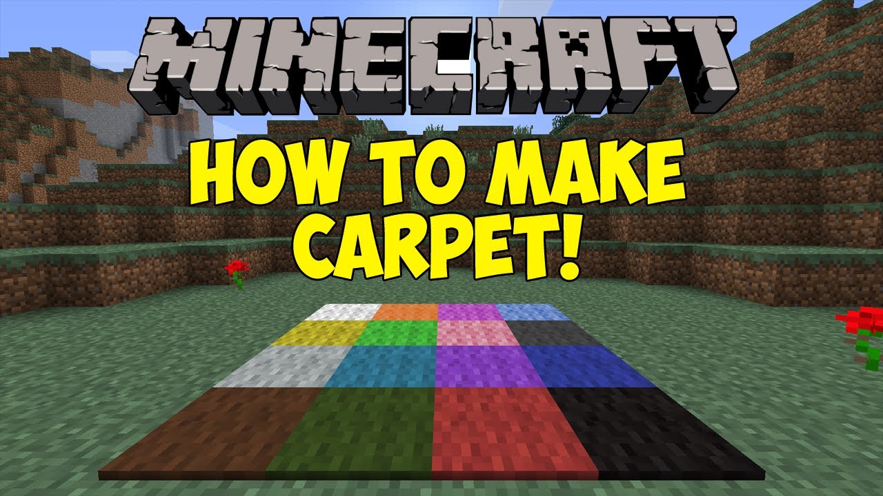 Minecraft: How To Make Carpet! [1.6.1]