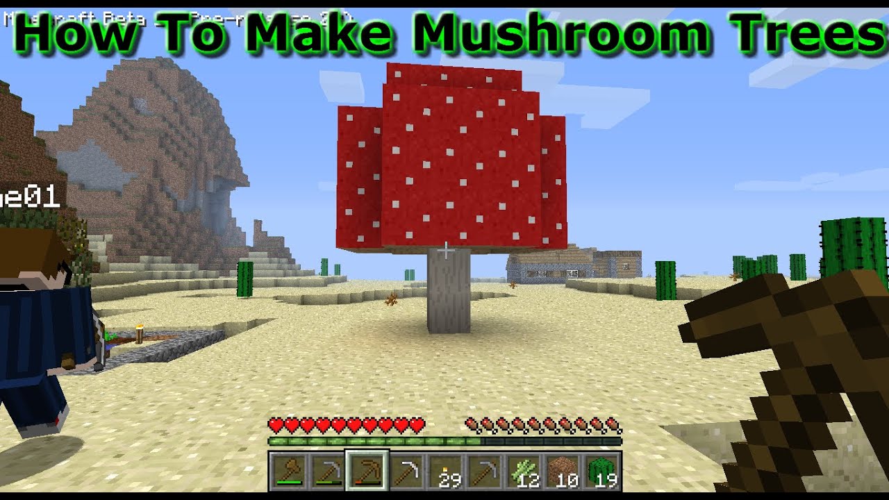 Minecraft: How to make mushroom trees
