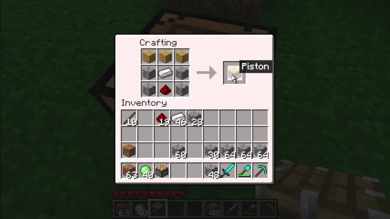 Minecraft : How To Make Pistons