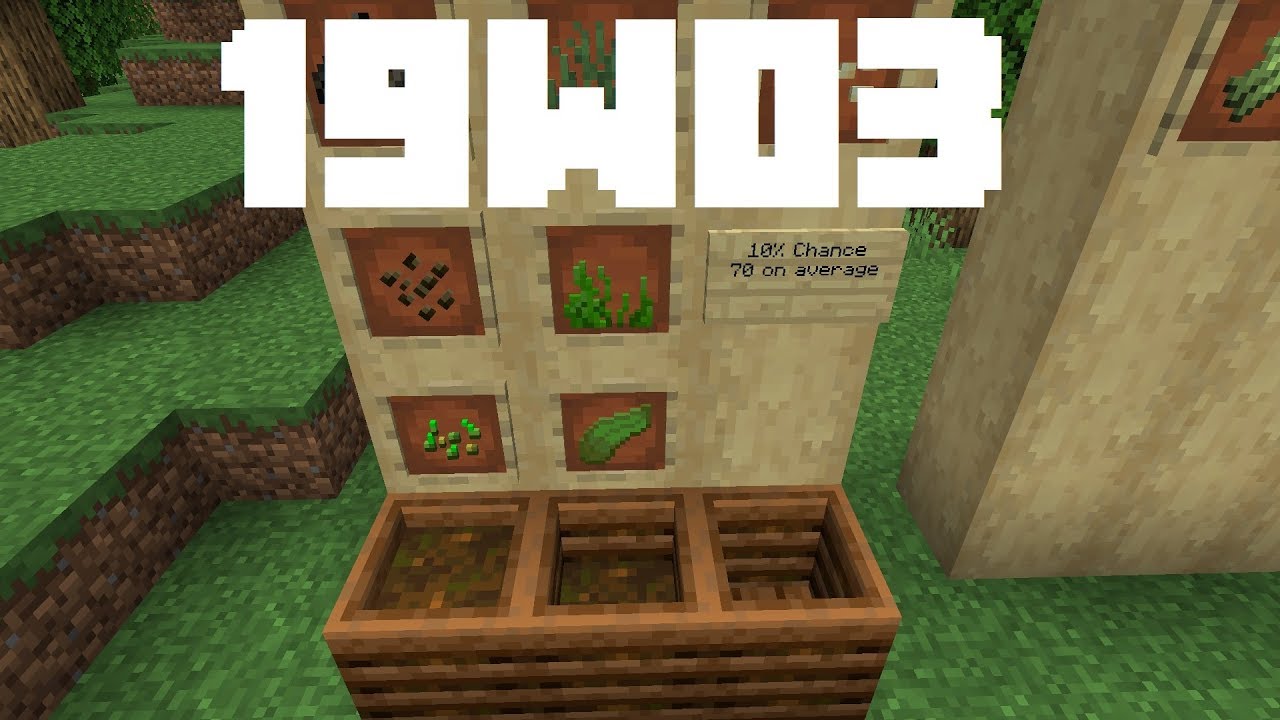 Minecraft News: 19w03 The Composter