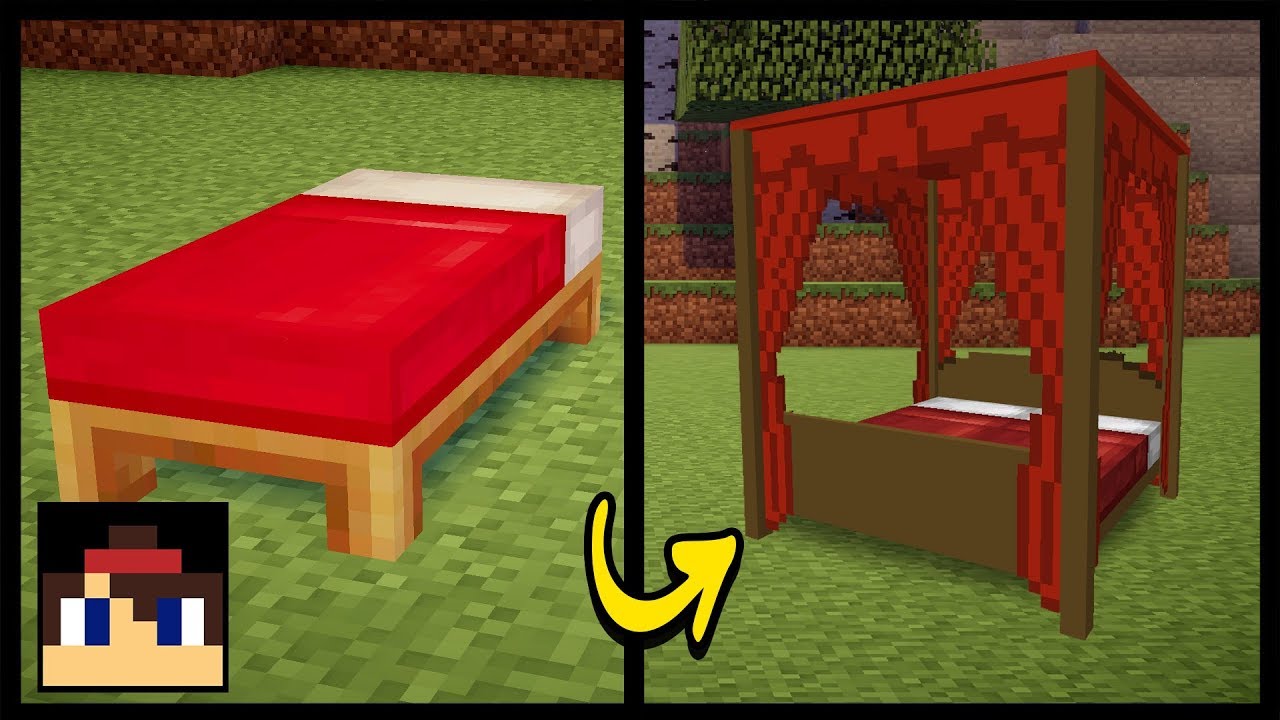 Minecraft PE: How To Make A Canopy Bed