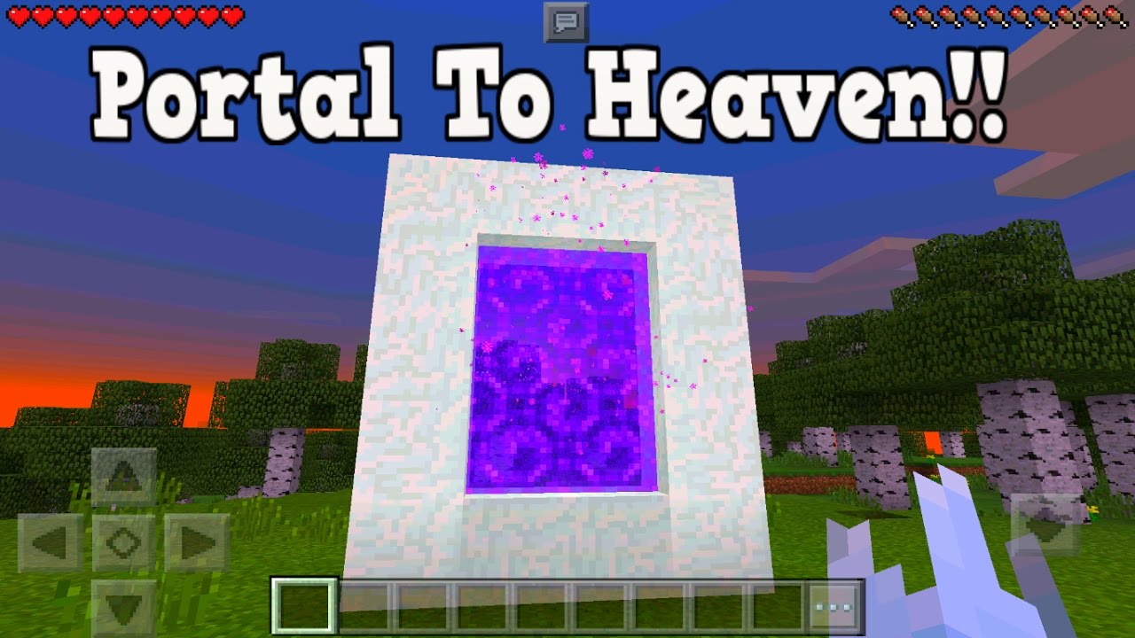 Minecraft Pe How To Make A Portal To Heaven