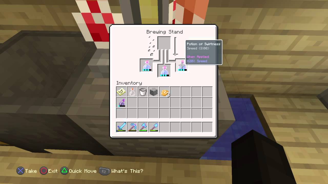 Minecraft: PlayStation 4 how to make a speed potion