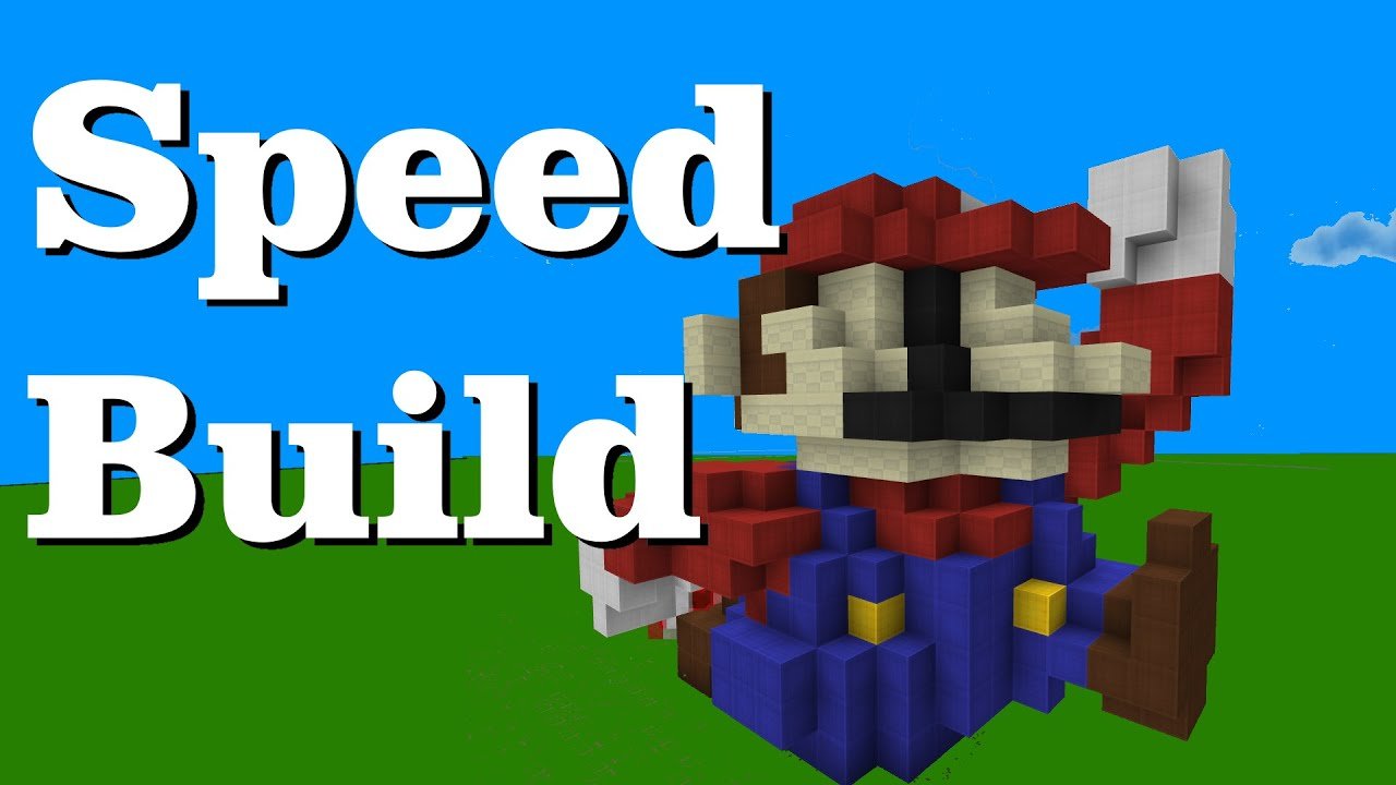 Minecraft Speed Build: Mario