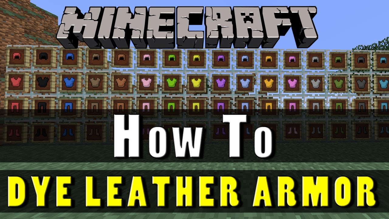 Minecraft TU14 :: How To Dye Leather Armor!