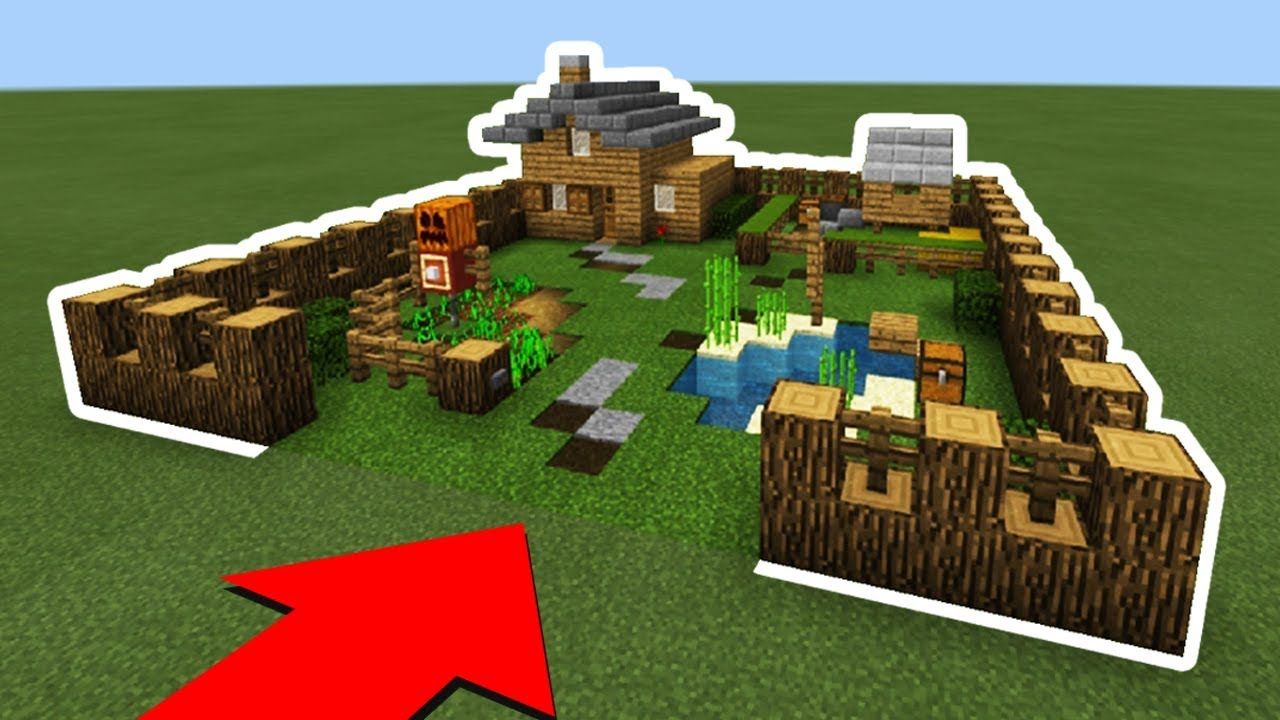 Minecraft Tutorial: How To Make A Easy Beginner Survival Base " With ...