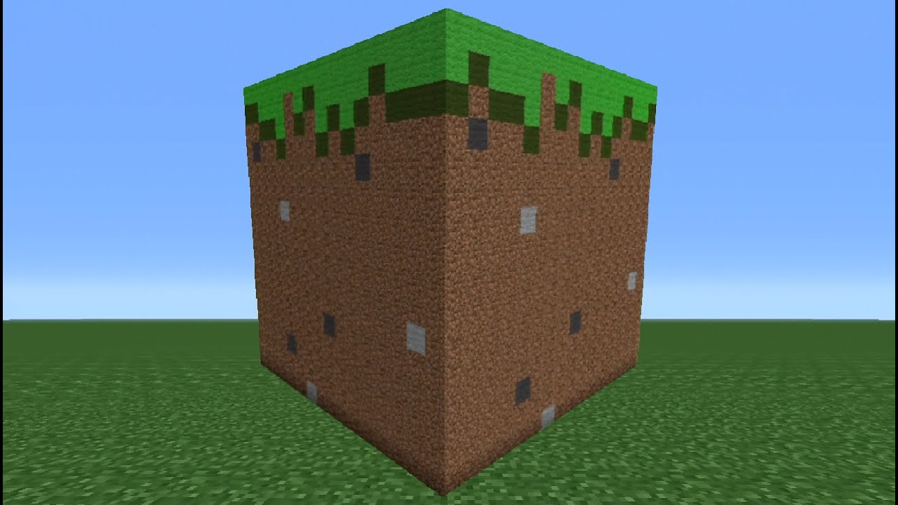 Minecraft Tutorial: How To Make A Grass Block Statue