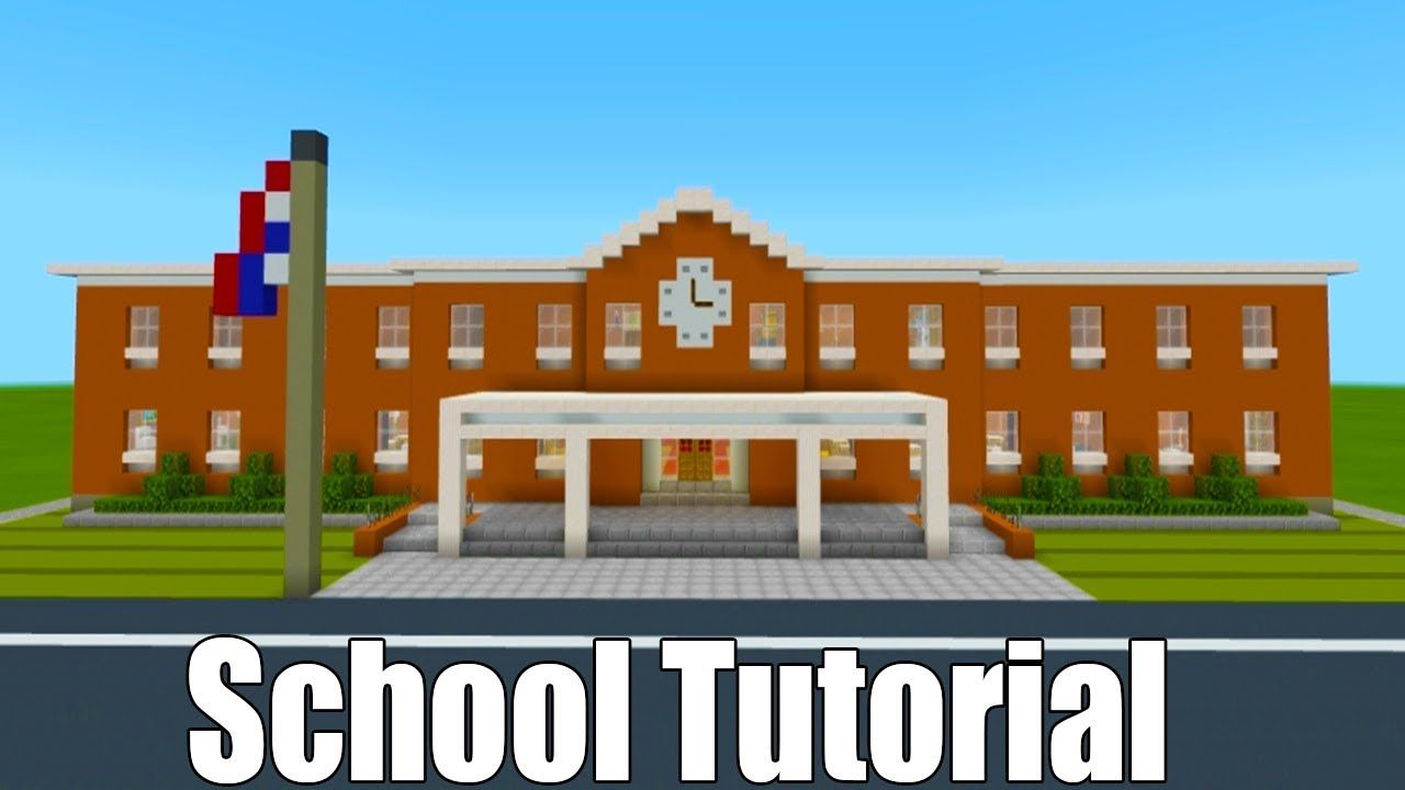 Minecraft Tutorial: How To Make A School Part 1 â2019 City ...