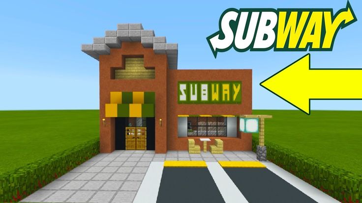 Minecraft Tutorial: How To Make A Subway (Restaurant ...