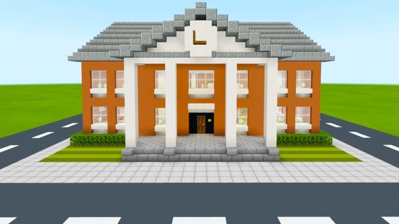 Minecraft Tutorial: How To Make A Town Hall Part 1 " 2019 ...