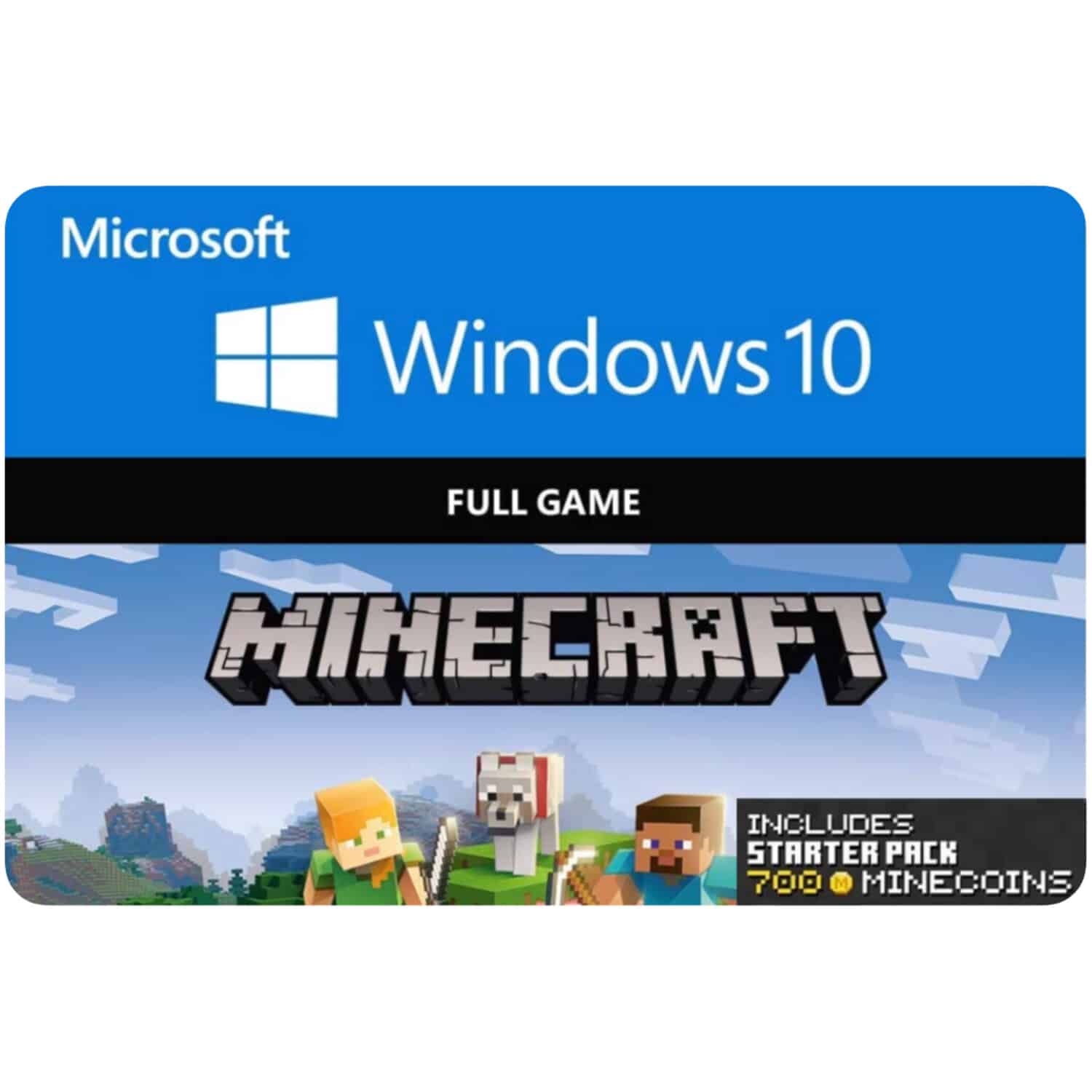 Minecraft Windows 10 Starter Collection Game Code