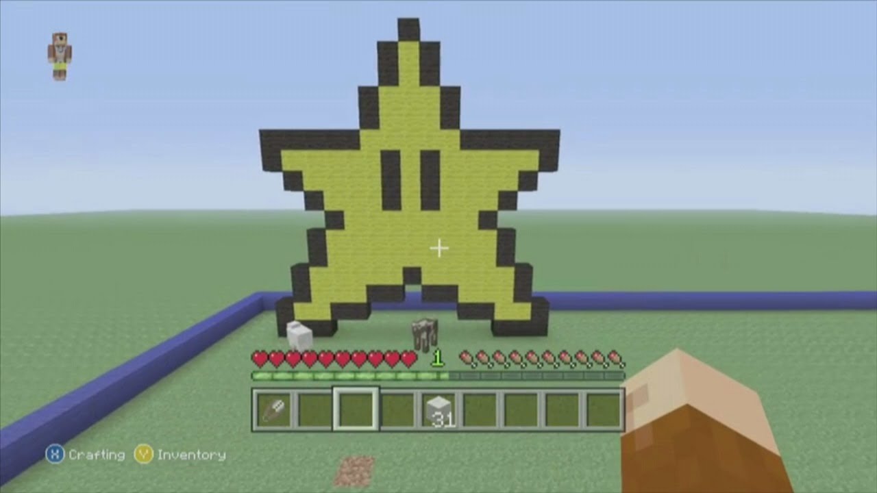 Minecraft Xbox 360 Edition: How To Build a Mario Star ...