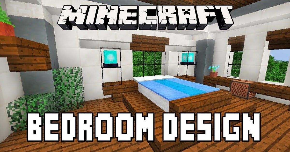 How To Make A Bedroom In Minecraft, How To Make A Fancy Bedroom In Minecraft
