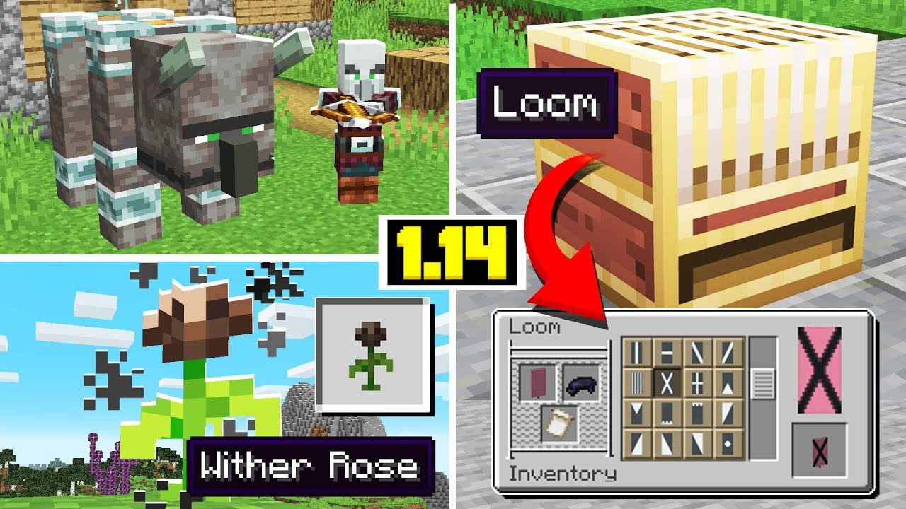 NEW PILLAGER MOBS! WITHER ROSE, New LOOM Block, New Items ...