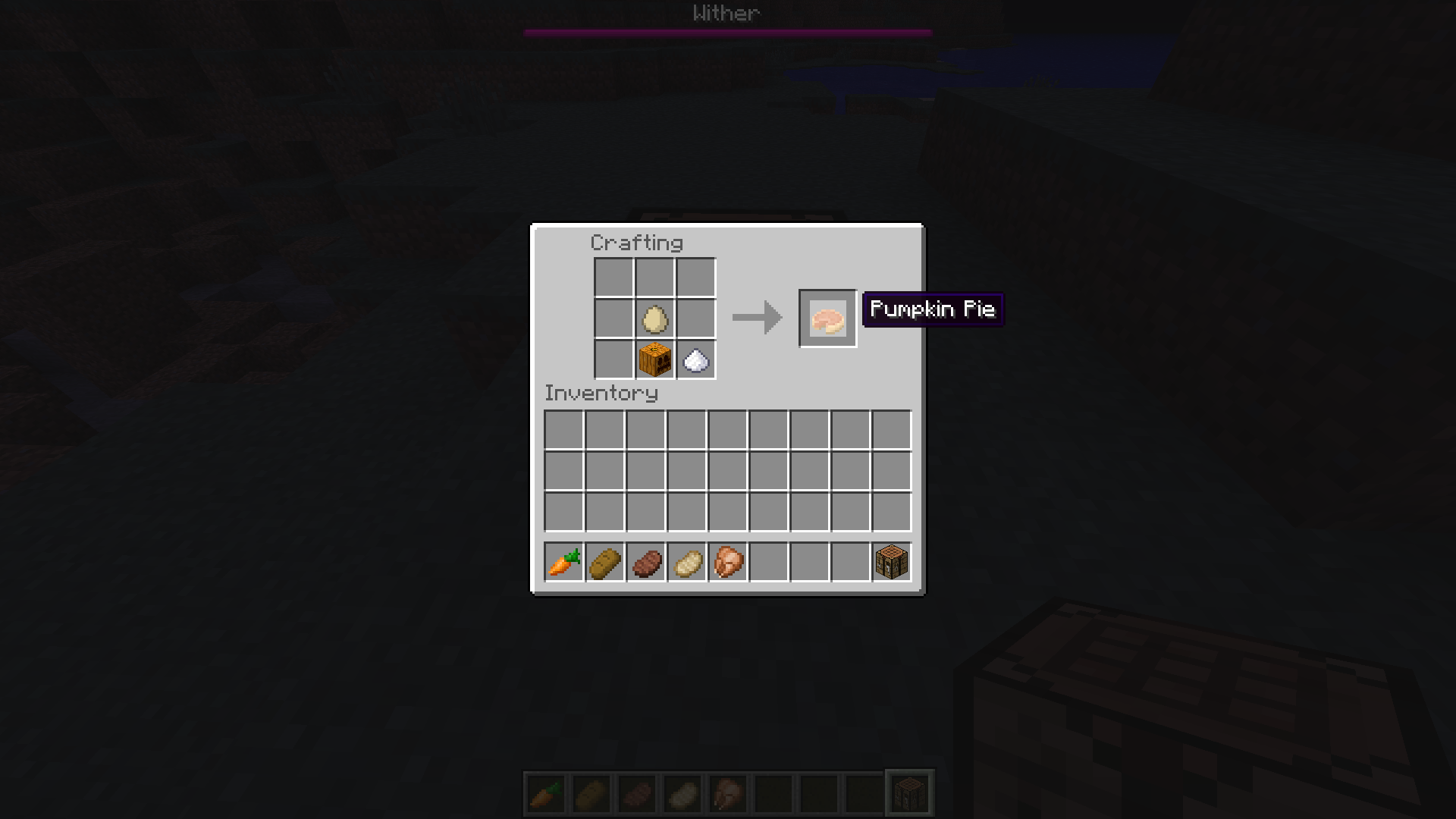 Pumpkin recipe! : Minecraft
