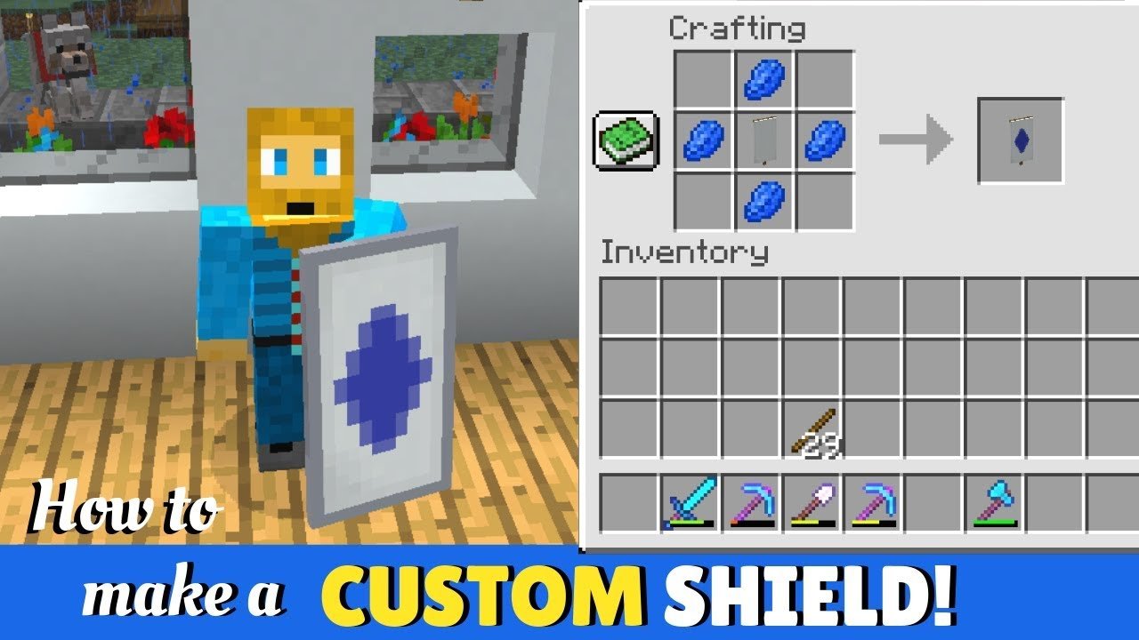See how to make a Shield in Minecraft and how to customize it!