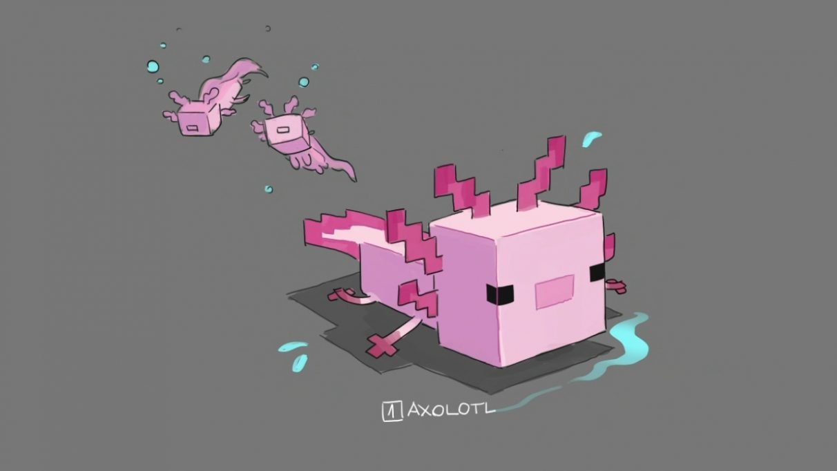 What does axolotl eat in minecraft
