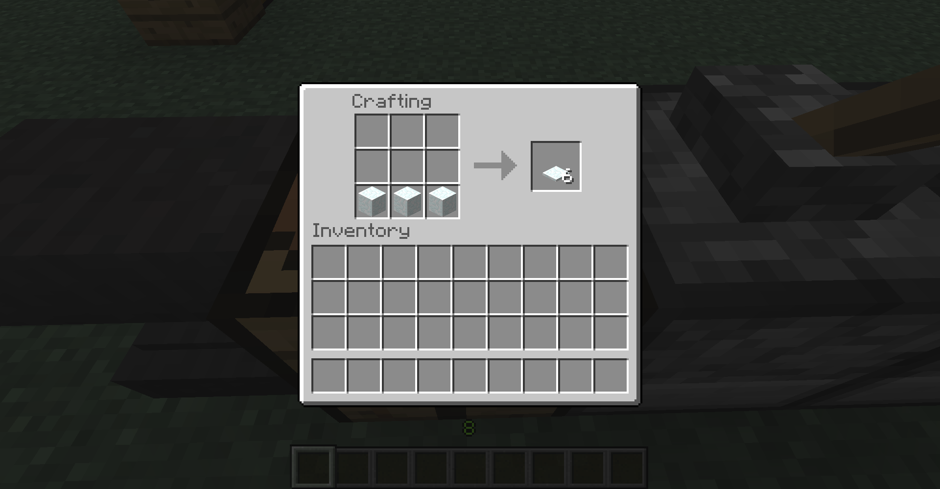 You can create snow from snow blocks in vanilla! : Minecraft