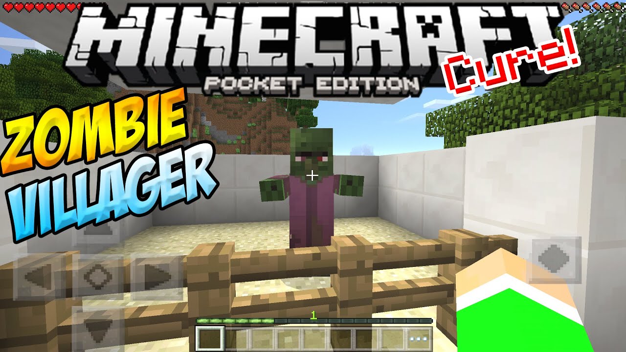 ZOMBIE VILLAGERS in MCPE!!